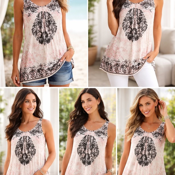 Espresso Black and White Tank Top size L - Picture 13 of 13